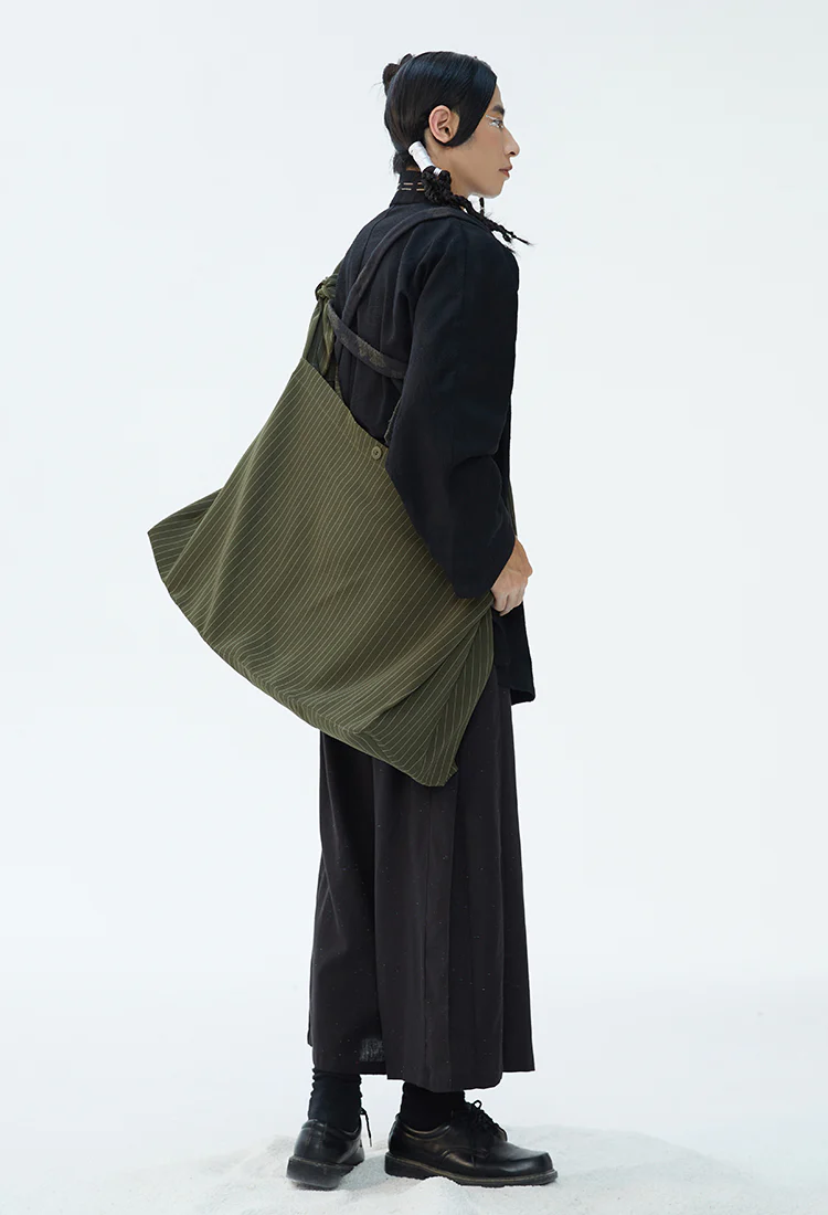 Senglü Bao 僧侣包 Monk's Crossbody Bag Unisex Large Cotton Tote - Image 9