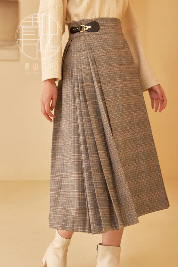 Shang Ban 上班 Work Commute Modernized Ming Dynasty Midi Mamian Skirt - Image 10