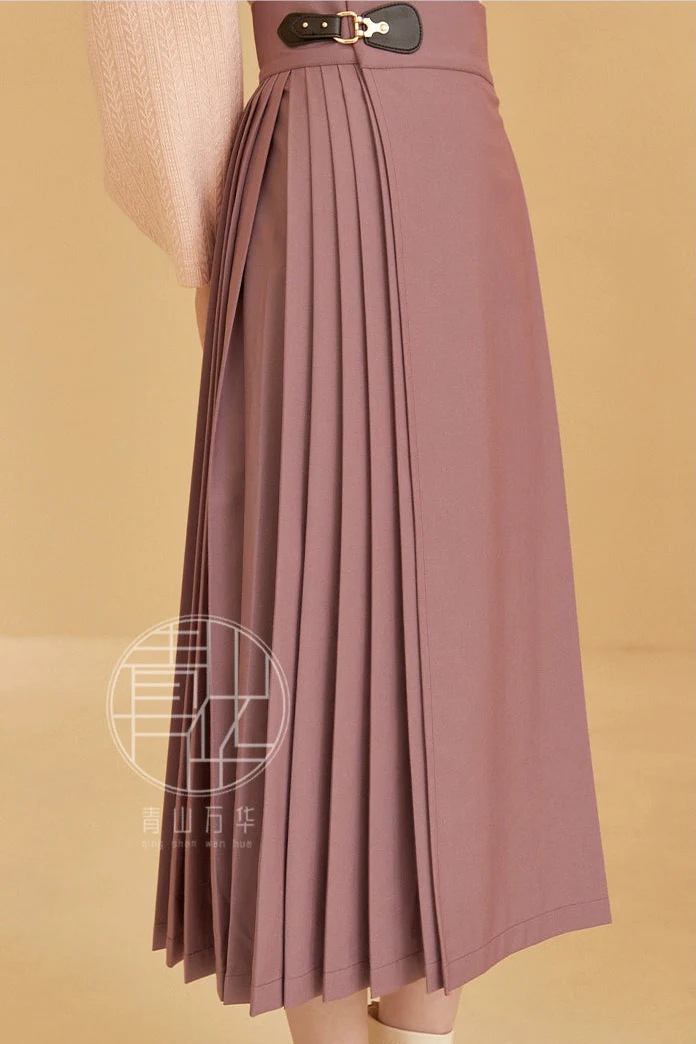 Shang Ban 上班 Work Commute Modernized Ming Dynasty Midi Mamian Skirt - Image 13