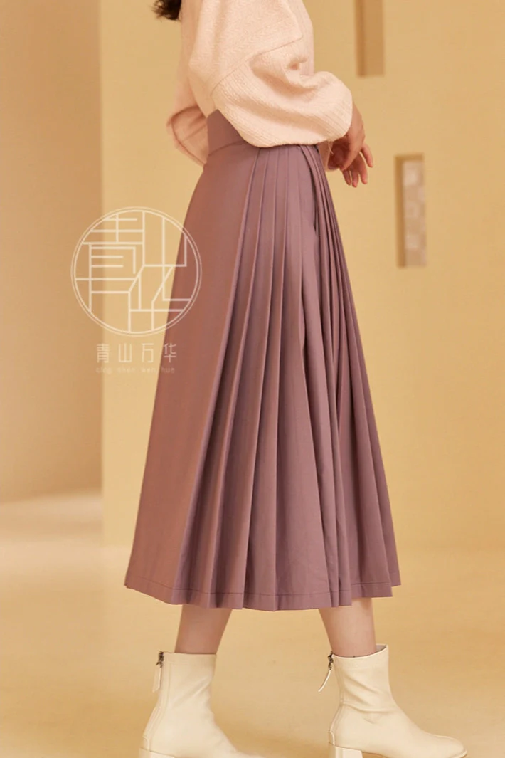 Shang Ban 上班 Work Commute Modernized Ming Dynasty Midi Mamian Skirt - Image 14