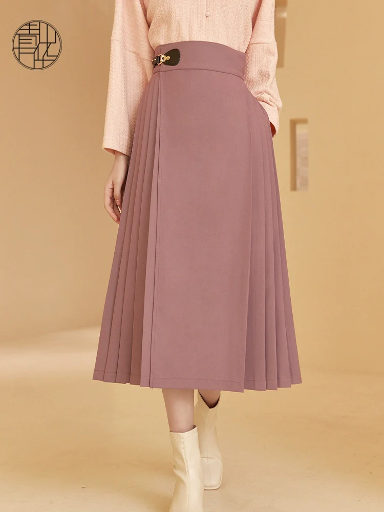 Shang Ban 上班 Work Commute Modernized Ming Dynasty Midi Mamian Skirt - Image 15