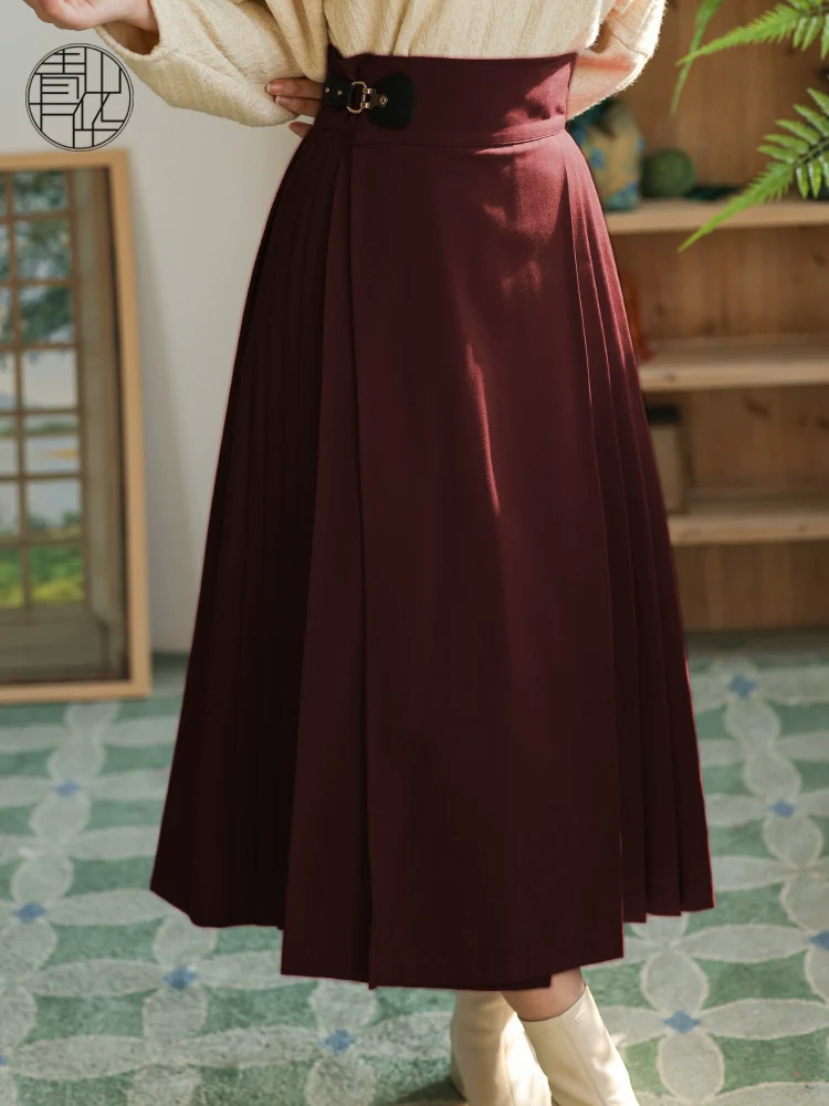 Shang Ban 上班 Work Commute Modernized Ming Dynasty Midi Mamian Skirt - Image 18