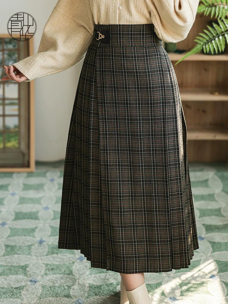 Shang Ban 上班 Work Commute Modernized Ming Dynasty Midi Mamian Skirt - Image 19