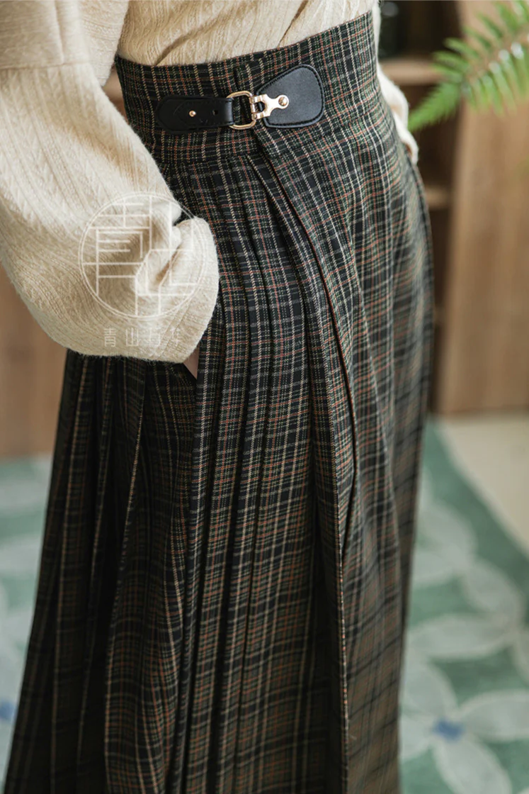 Shang Ban 上班 Work Commute Modernized Ming Dynasty Midi Mamian Skirt - Image 7
