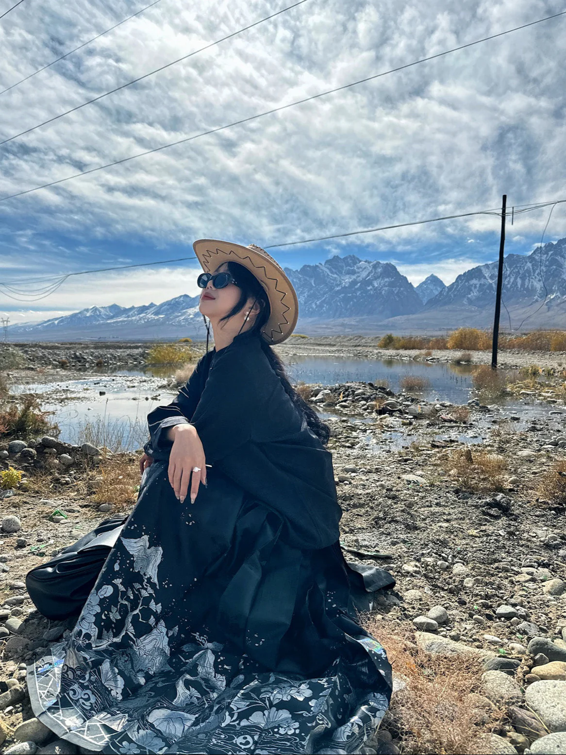 Shanhe Jinxiu 山河锦绣 Splendid Mountains Ming Dynasty Plus Size Mother of Pearl Mamian Skirt - Image 11