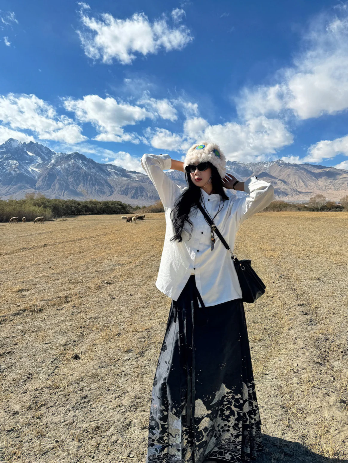 Shanhe Jinxiu 山河锦绣 Splendid Mountains Ming Dynasty Plus Size Mother of Pearl Mamian Skirt - Image 12