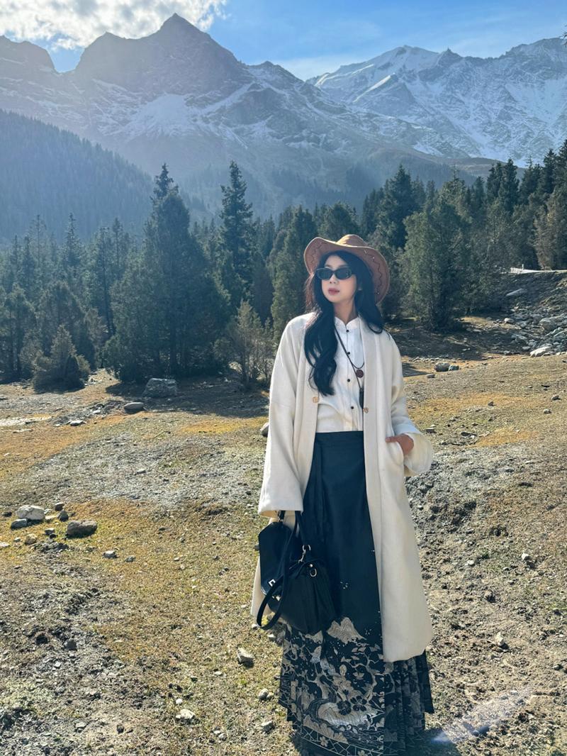 Shanhe Jinxiu 山河锦绣 Splendid Mountains Ming Dynasty Plus Size Mother of Pearl Mamian Skirt - Image 2