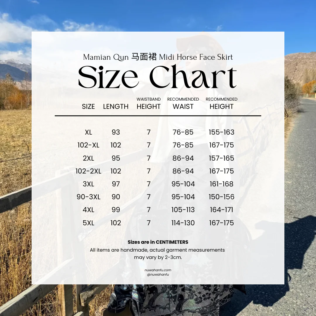 Shanhe Jinxiu 山河锦绣 Splendid Mountains Ming Dynasty Plus Size Mother of Pearl Mamian Skirt - Image 21