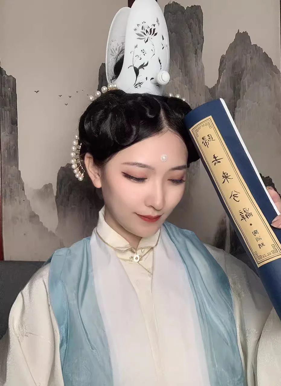 Shankou Guan 山口冠 Open Mountain Crown Song Dynasty Women's Accessory Set - Image 4