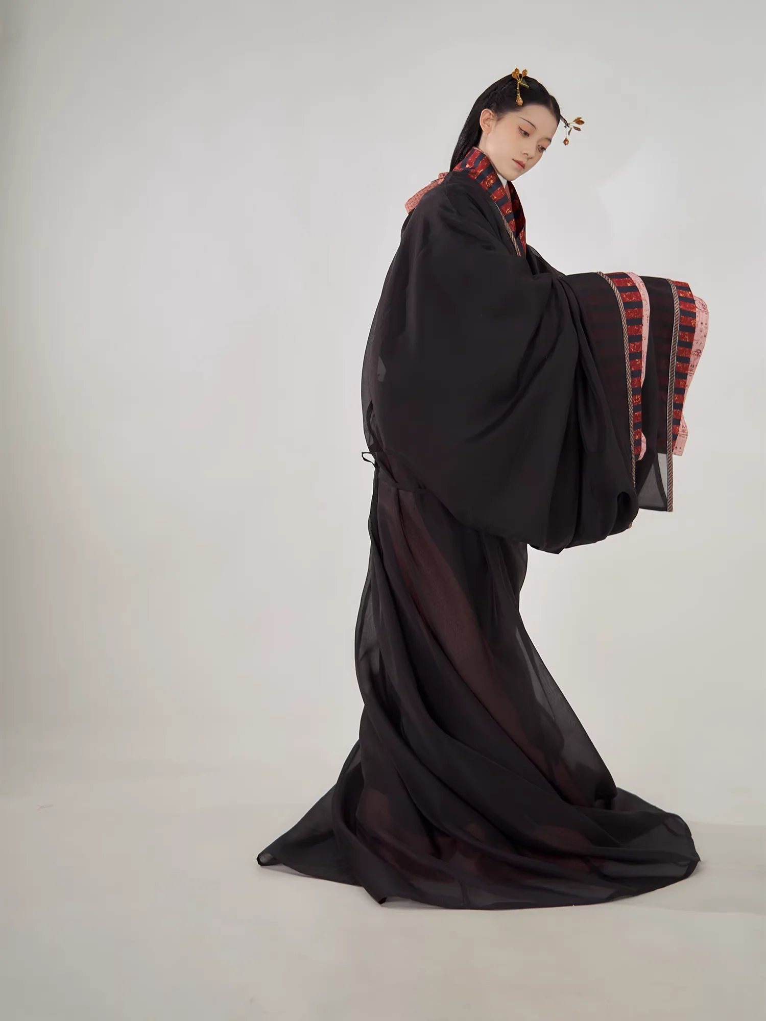 Shao Siming 少司命 God of Fate Warring States Period Restoration Unisex Zhiju Straight Hem Robe Set - Image 10