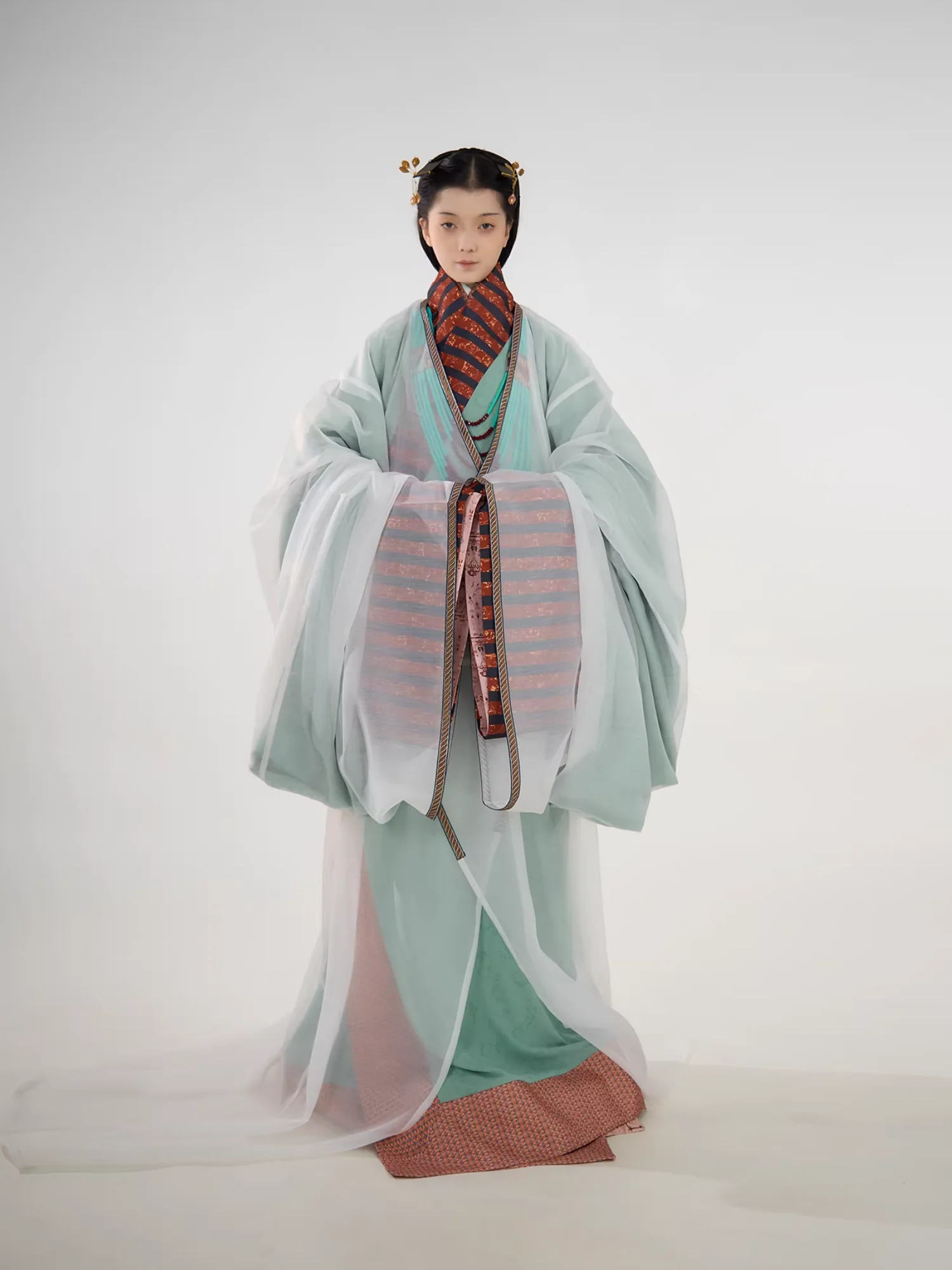 Shao Siming 少司命 God of Fate Warring States Period Restoration Unisex Zhiju Straight Hem Robe Set - Image 7
