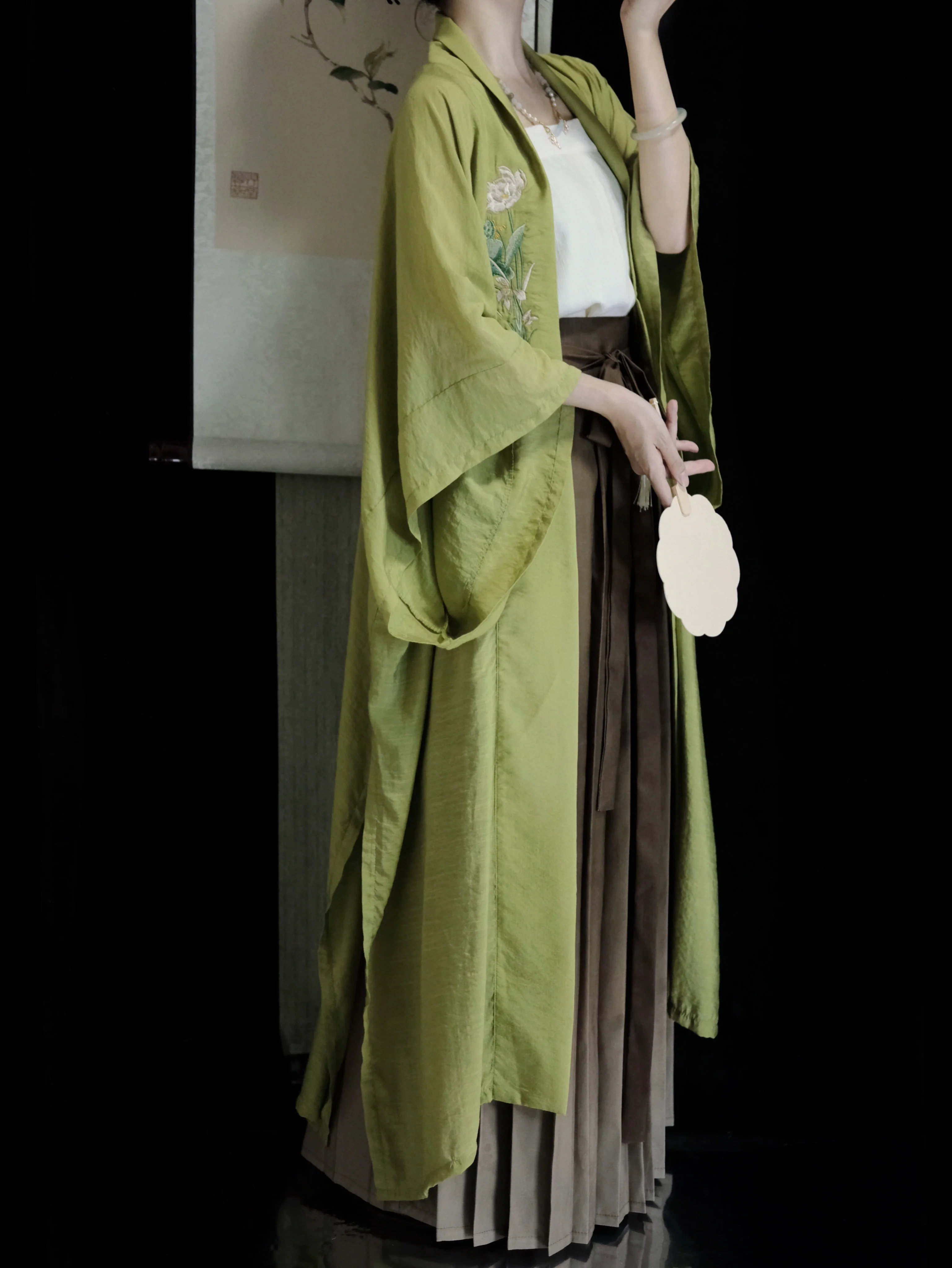 Shen Miao 神庙 Temple Song Dynasty Tencel Beizi Ruqun Set - Image 2