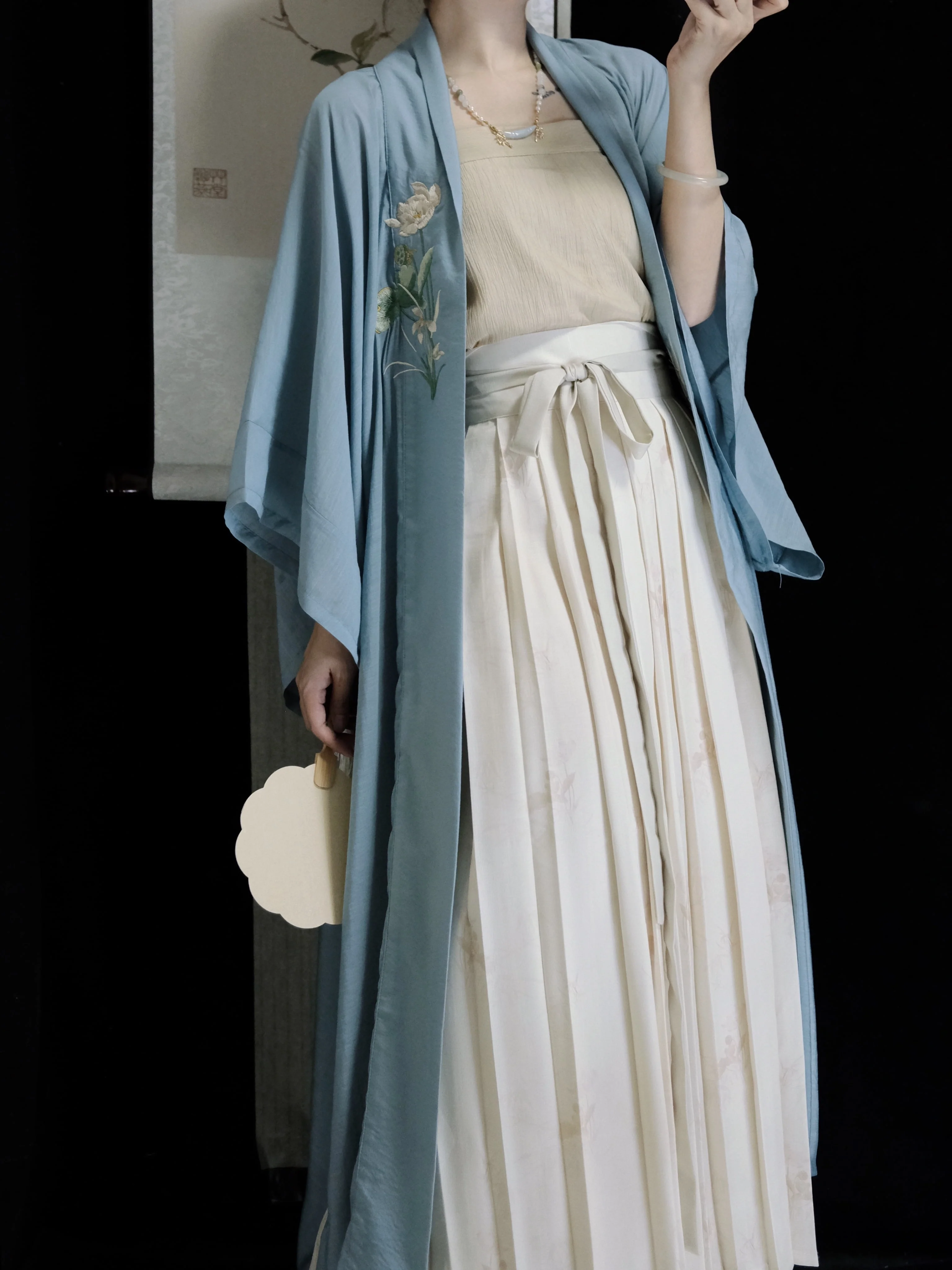 Shen Miao 神庙 Temple Song Dynasty Tencel Beizi Ruqun Set - Image 8