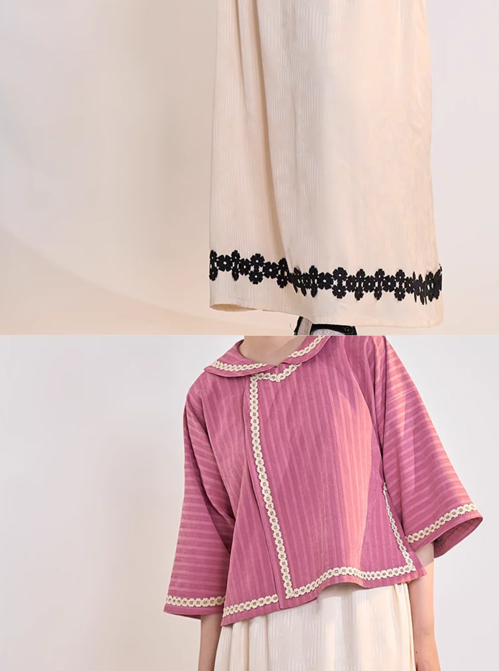 Shengxing Nügao 圣星女高 1920s Restoration School Uniform Top & Skirt Set - Image 10