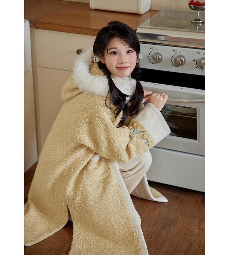 Shishi Ruyi 柿柿如意 Persimmon Sceptre Modernized Ming Buzi Hooded Coat & Pants Set - Image 11
