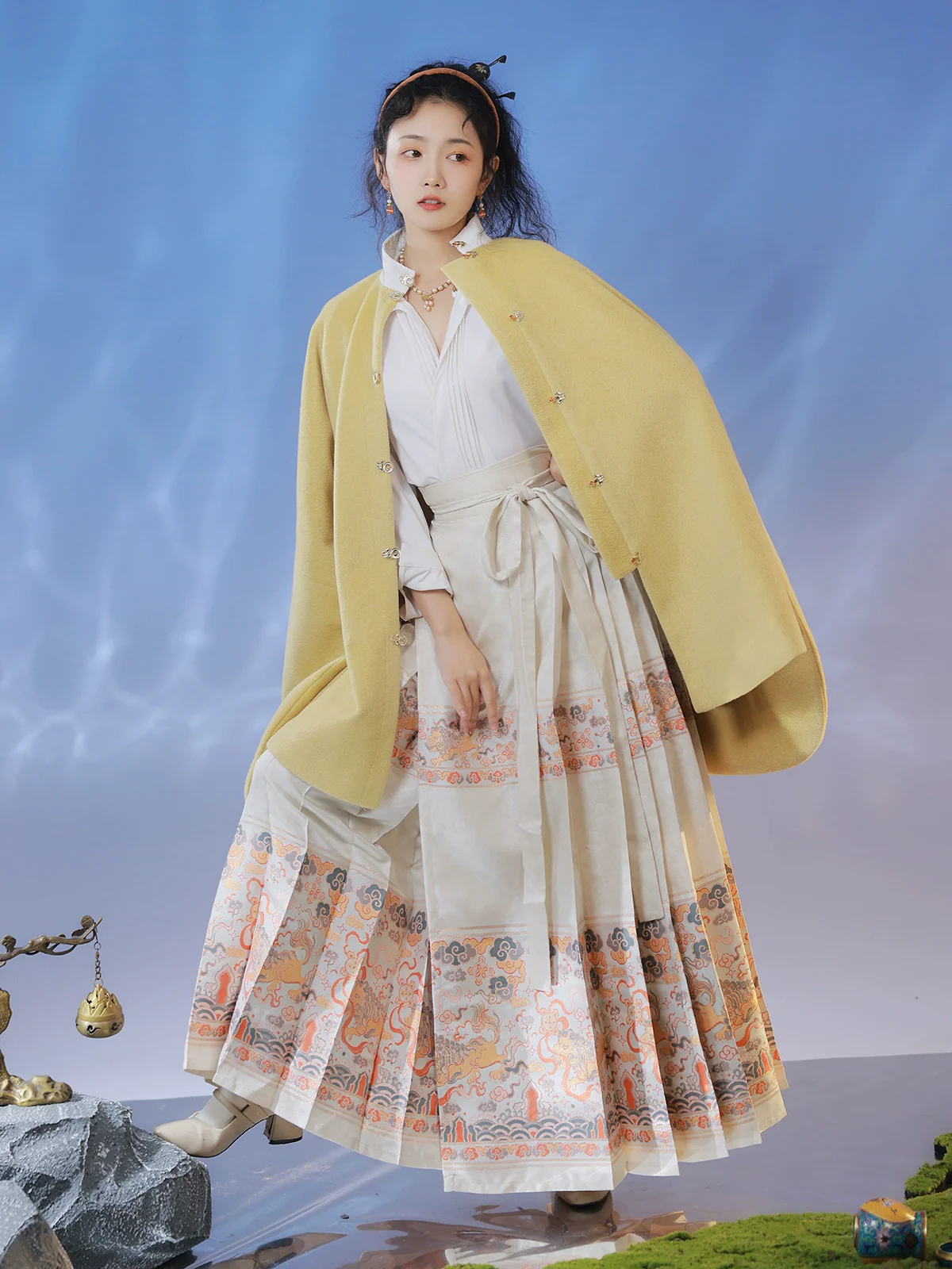 Shizi 狮子 Lion Mamian Skirt - Image 4