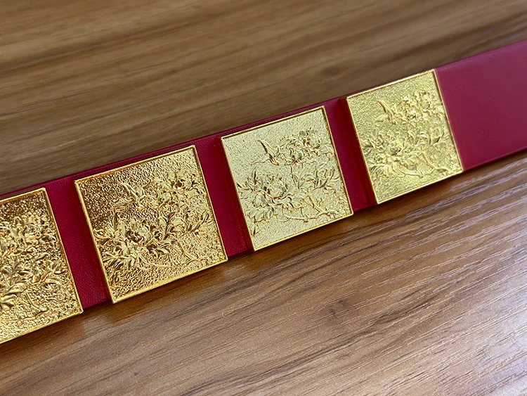 Shuang Kou 双扣 Double Buckle Song Dynasty Unisex Two Panel Belt - Image 10