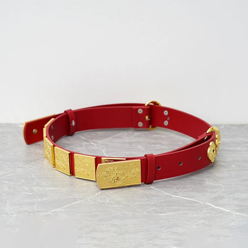 Shuang Kou 双扣 Double Buckle Song Dynasty Unisex Two Panel Belt - Image 3