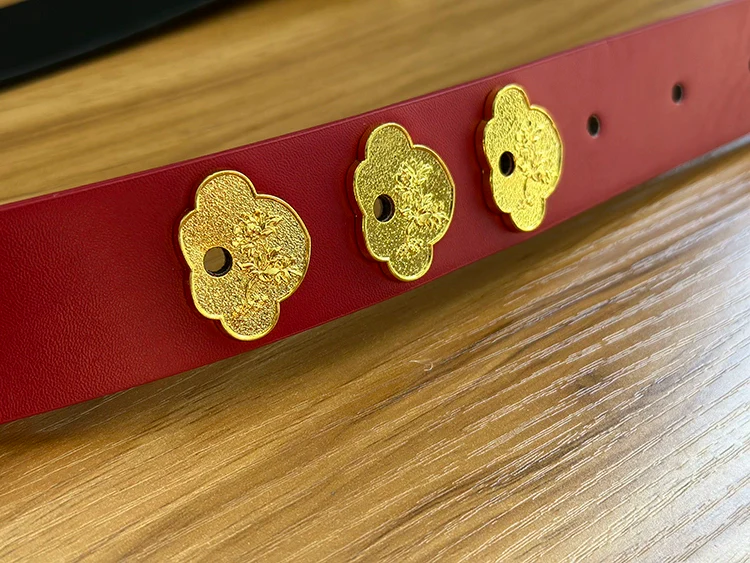 Shuang Kou 双扣 Double Buckle Song Dynasty Unisex Two Panel Belt - Image 8