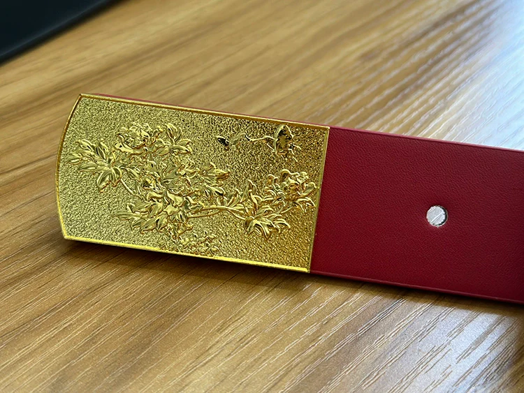 Shuang Kou 双扣 Double Buckle Song Dynasty Unisex Two Panel Belt - Image 9