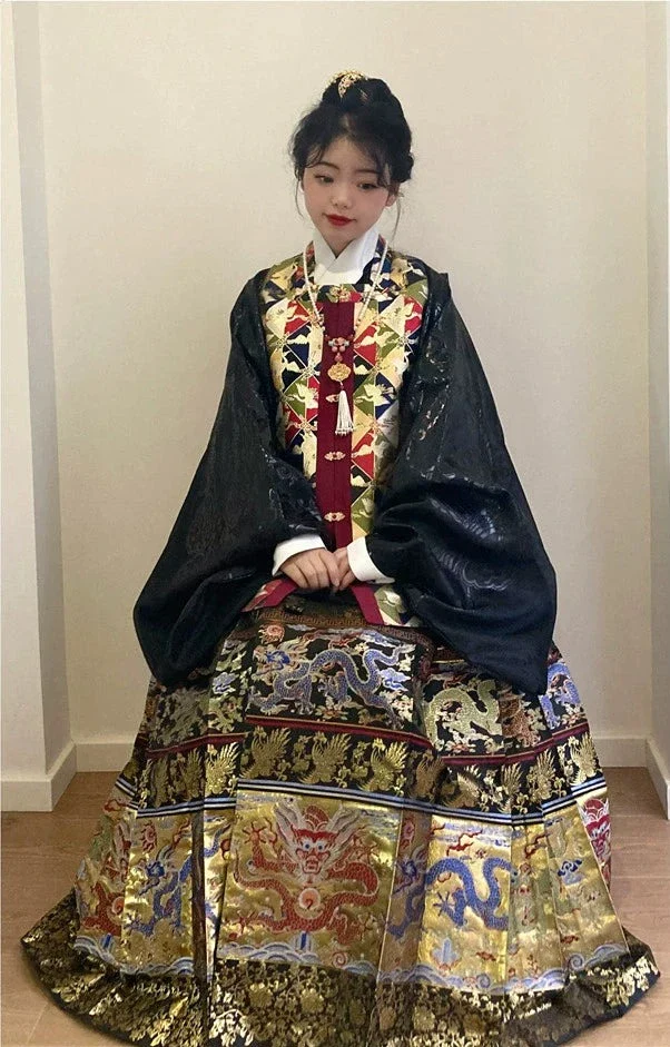 Shui Tan 水田 Paddy Fields Late Ming Fangling Square Collar Bijia Vest - Image 6