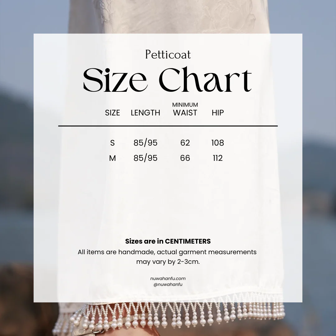 Si 似 Appearing 1920s Beaded Jacquard Qipao Petticoat Underskirt - Image 8