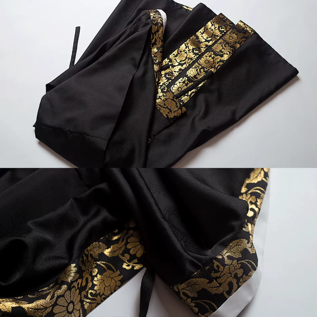 Siji Hua 四季花 Four Seasons of Flowers Ming Dynasty Duijin Changshan Parallel Panel Brocade Border Jacket - Image 10