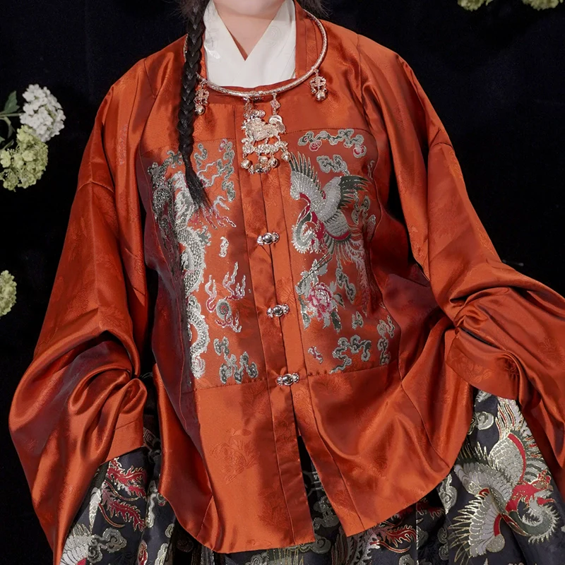 Silk Dreams 绸梦如愿 Ming Dynasty Plus Size Fanling Ao Jacket Mamian Skirt Aoqun Set - Image 14