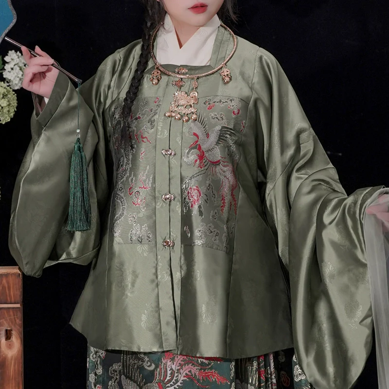 Silk Dreams 绸梦如愿 Ming Dynasty Plus Size Fanling Ao Jacket Mamian Skirt Aoqun Set - Image 15
