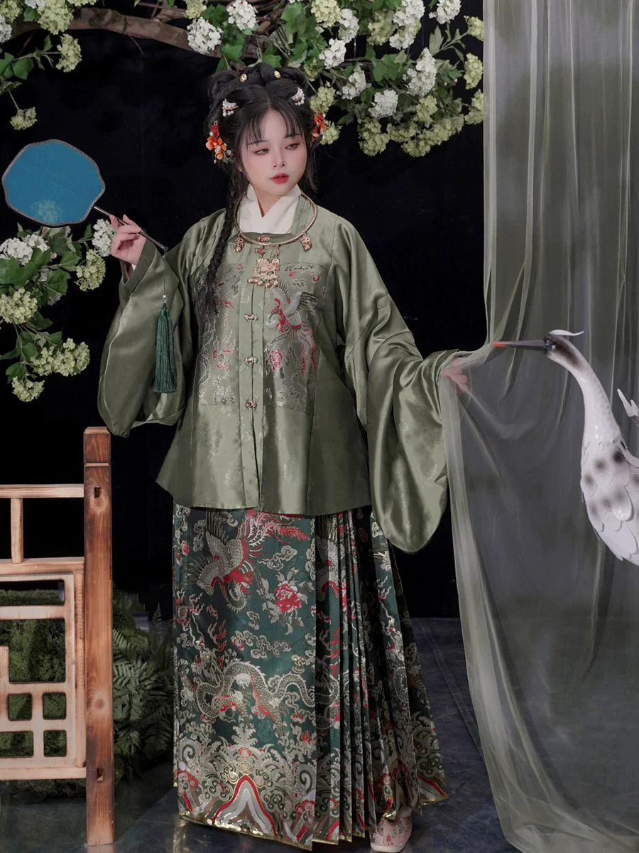 Silk Dreams 绸梦如愿 Ming Dynasty Plus Size Fanling Ao Jacket Mamian Skirt Aoqun Set - Image 3