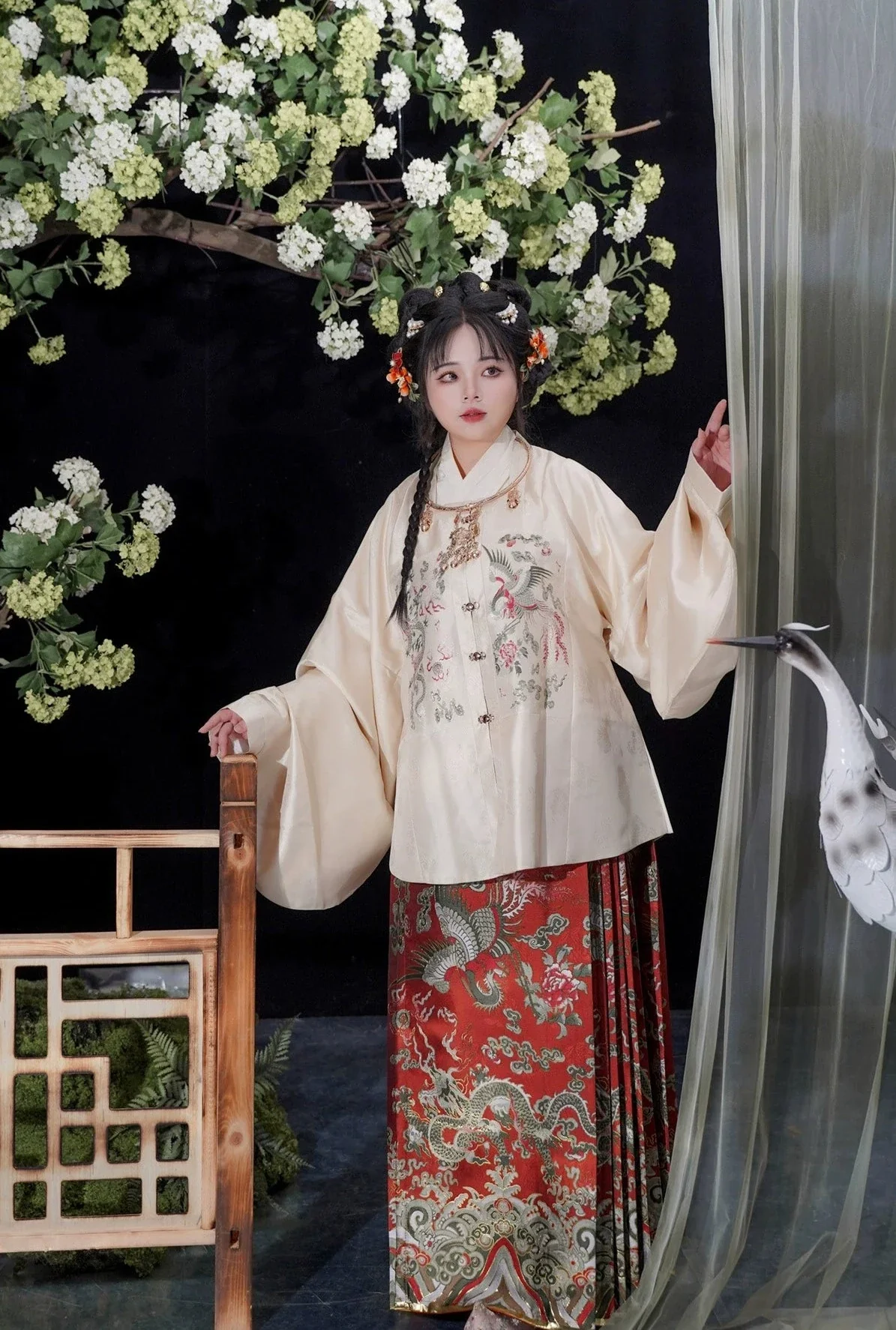 Silk Dreams 绸梦如愿 Ming Dynasty Plus Size Fanling Ao Jacket Mamian Skirt Aoqun Set - Image 4