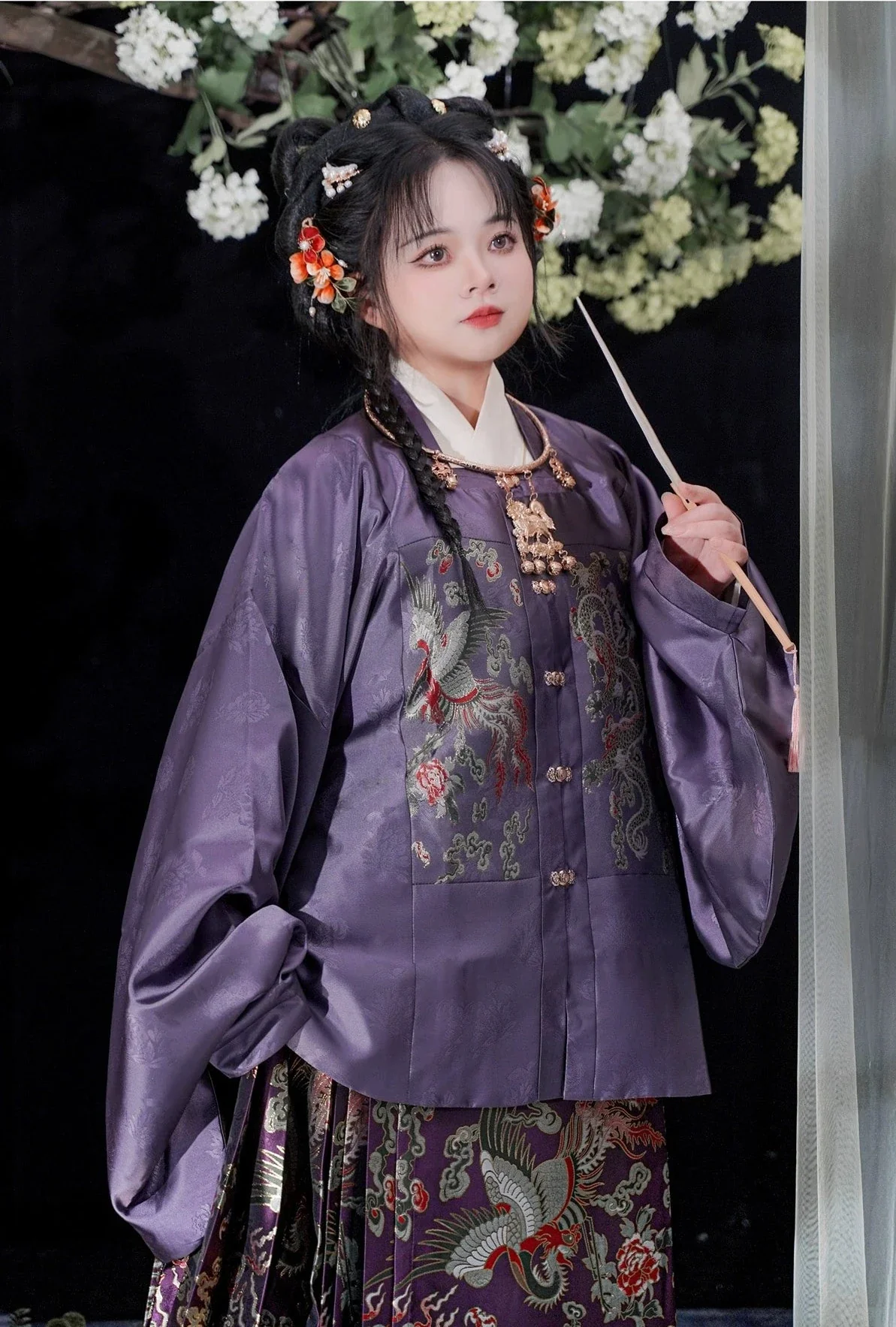 Silk Dreams 绸梦如愿 Ming Dynasty Plus Size Fanling Ao Jacket Mamian Skirt Aoqun Set - Image 6