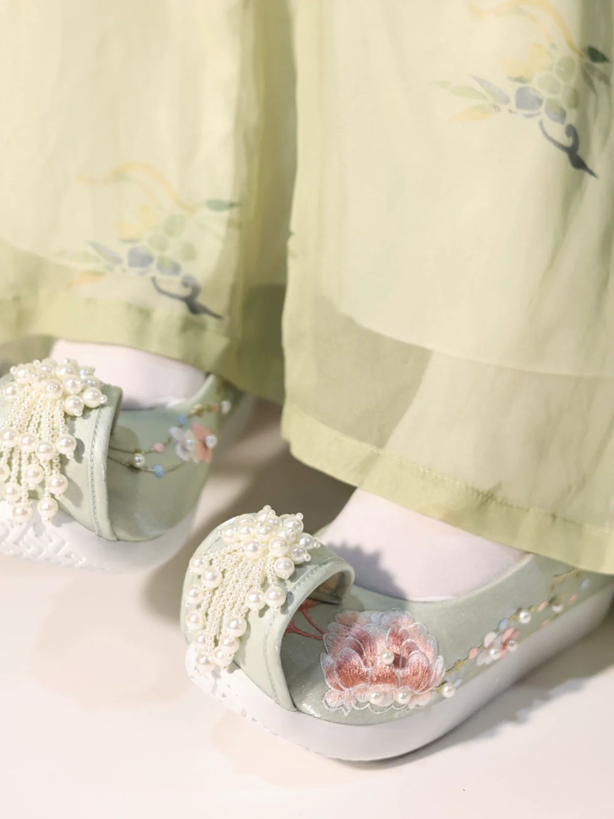 Su Yang 素央 Cloud Head Tip Dengyun Lü Shoes 7cm Heel - Image 5