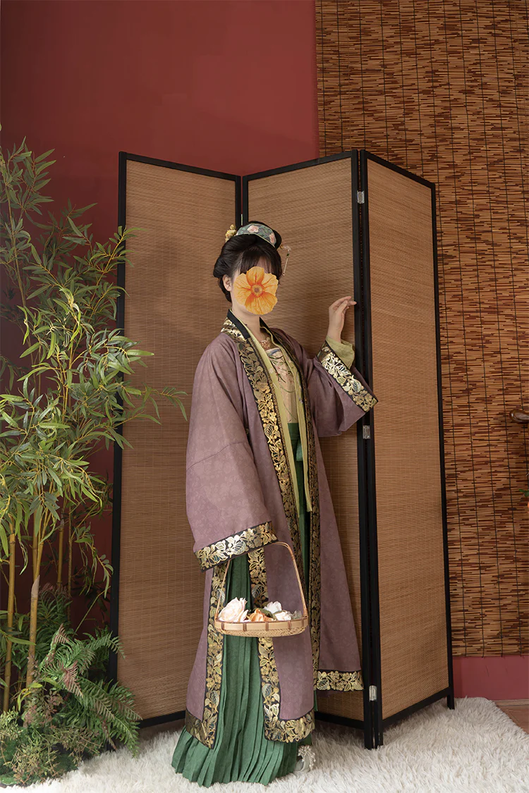 Tai Lü 苔绿 Moss Green Southern Song Dynasty Restoration Zhiling Duijin Beizi Jacket - Image 14