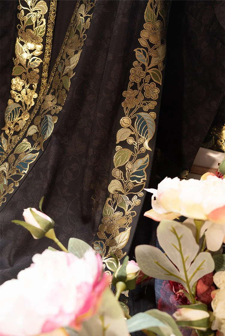 Tai Lü 苔绿 Moss Green Southern Song Dynasty Restoration Zhiling Duijin Beizi Jacket - Image 24