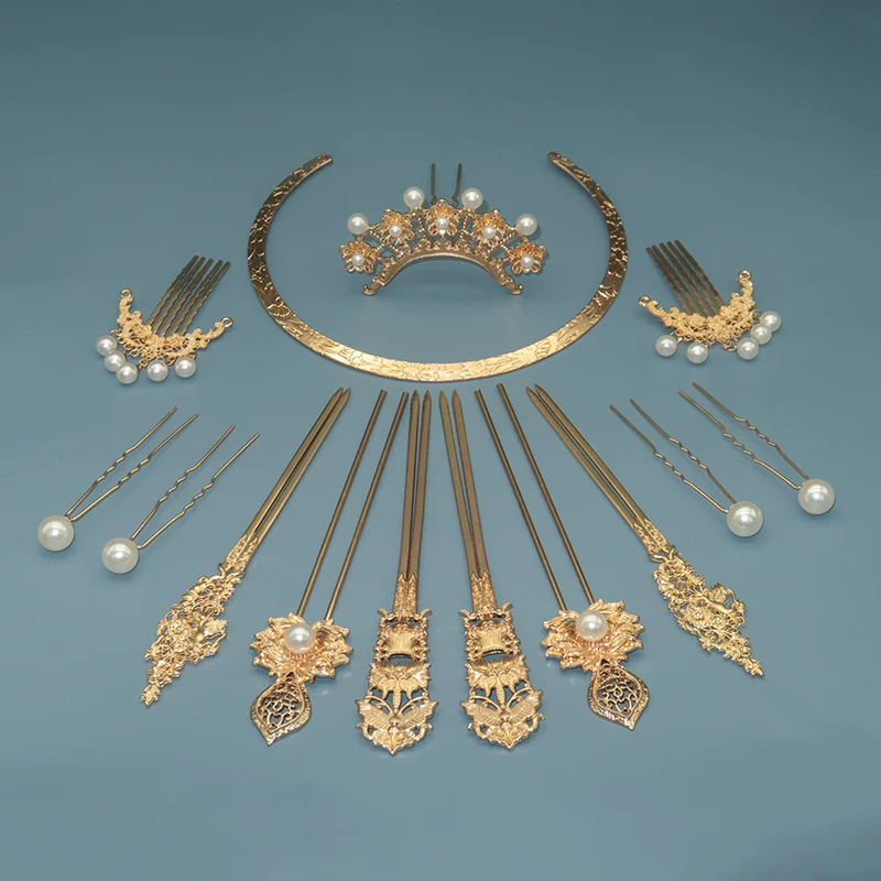 Tang Feng 唐风 Golden Age Tang Dynasty 30pc Hair Pin Set - Image 14
