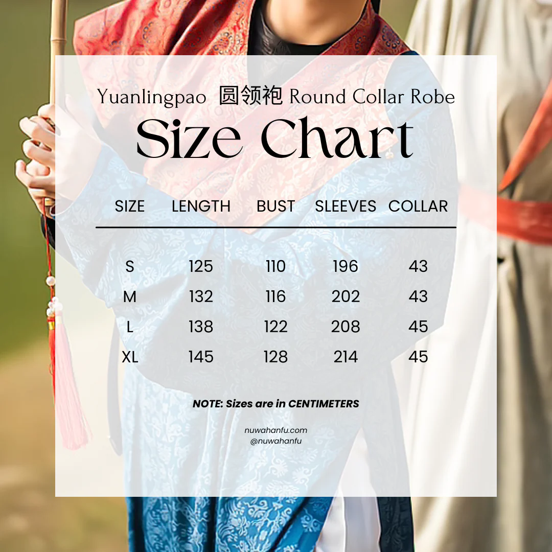 Tangyuan 汤圆 Rice Ball Unisex Double Lined Yuanlingpao Round Collar Robe - Image 11