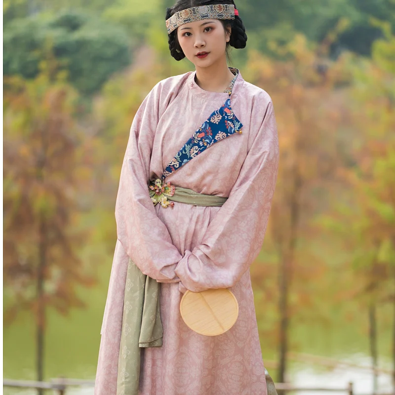 Tangyuan 汤圆 Rice Ball Unisex Double Lined Yuanlingpao Round Collar Robe - Image 12