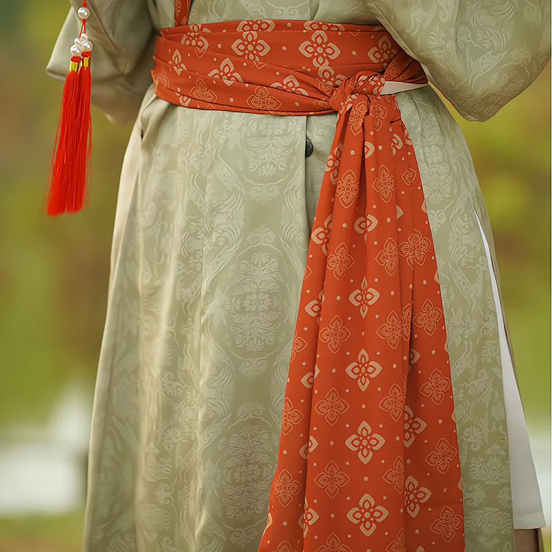 Tangyuan 汤圆 Rice Ball Unisex Double Lined Yuanlingpao Round Collar Robe - Image 17