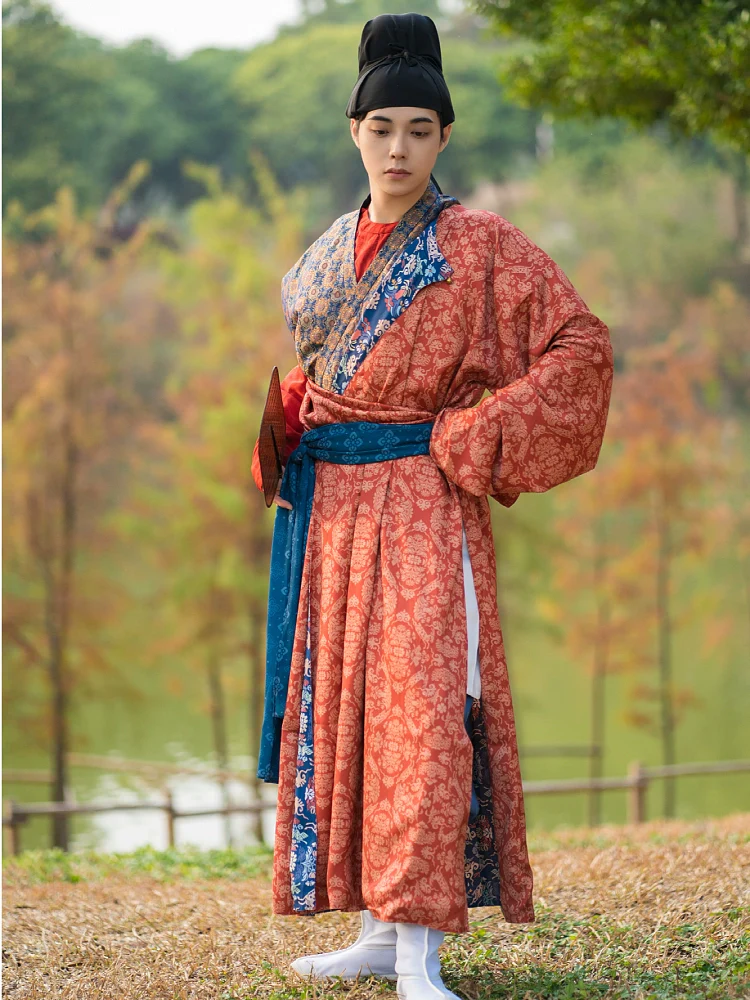 Tangyuan 汤圆 Rice Ball Unisex Double Lined Yuanlingpao Round Collar Robe - Image 6