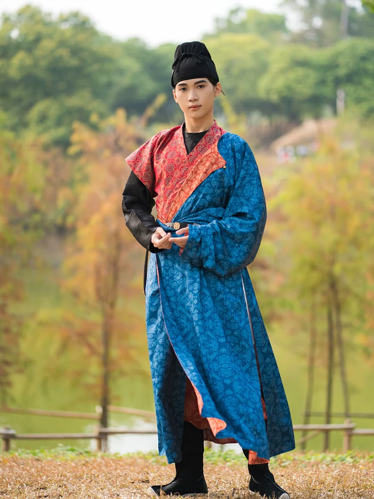 Tangyuan 汤圆 Rice Ball Unisex Double Lined Yuanlingpao Round Collar Robe - Image 7