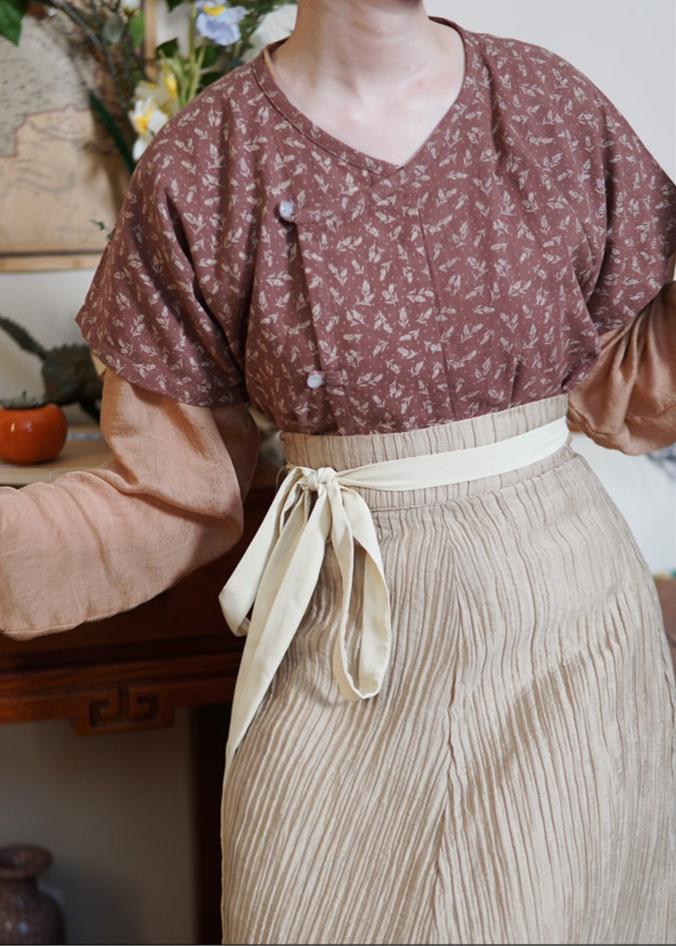 Taozi Guodong 桃子果冻 Peach Jelly Modernized Tang Dynasty Beizi Banbi Top & Poqun Skirt Set - Image 18
