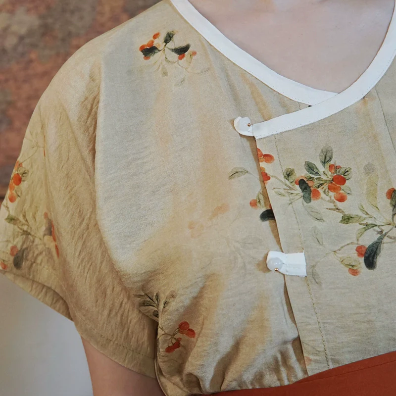Taozi Guodong 桃子果冻 Peach Jelly Modernized Tang Dynasty Beizi Banbi Top & Poqun Skirt Set - Image 38