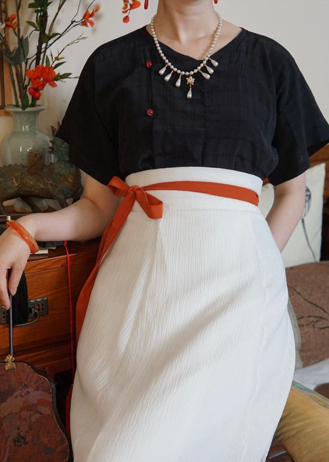 Taozi Guodong 桃子果冻 Peach Jelly Modernized Tang Dynasty Beizi Banbi Top & Poqun Skirt Set - Image 7