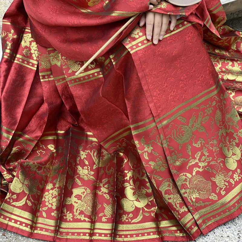 Taozi 桃子 Peach Ming Dynasty Plus Size Mamian Skirt - Image 15