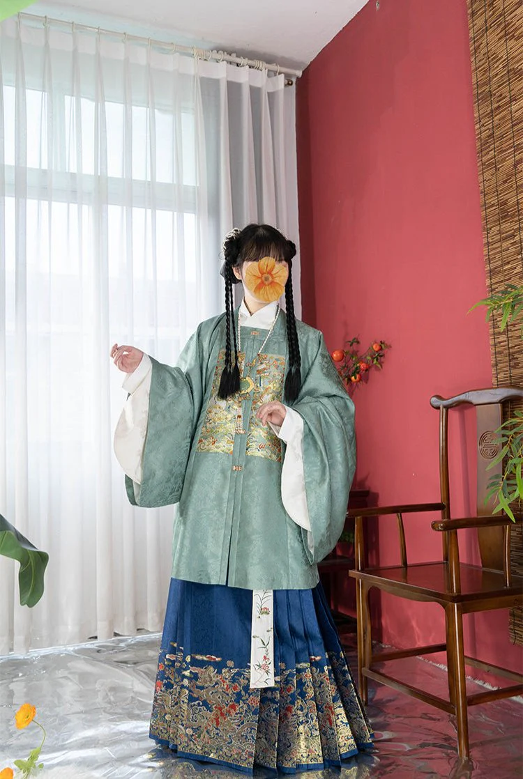 Tian Shou 添寿 Adding Longevity Ming Dynasty Mamian Skirt - Image 11