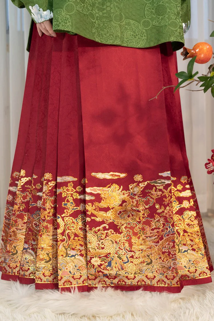 Tian Shou 添寿 Adding Longevity Ming Dynasty Mamian Skirt - Image 15