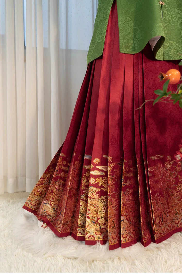 Tian Shou 添寿 Adding Longevity Ming Dynasty Mamian Skirt - Image 16