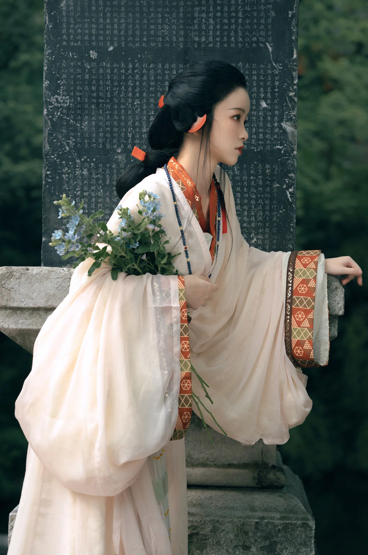 Tian Wen 天问 Asking the Heavens Modernized Warring States Zhiju Straight Hem Robe Set - Image 13