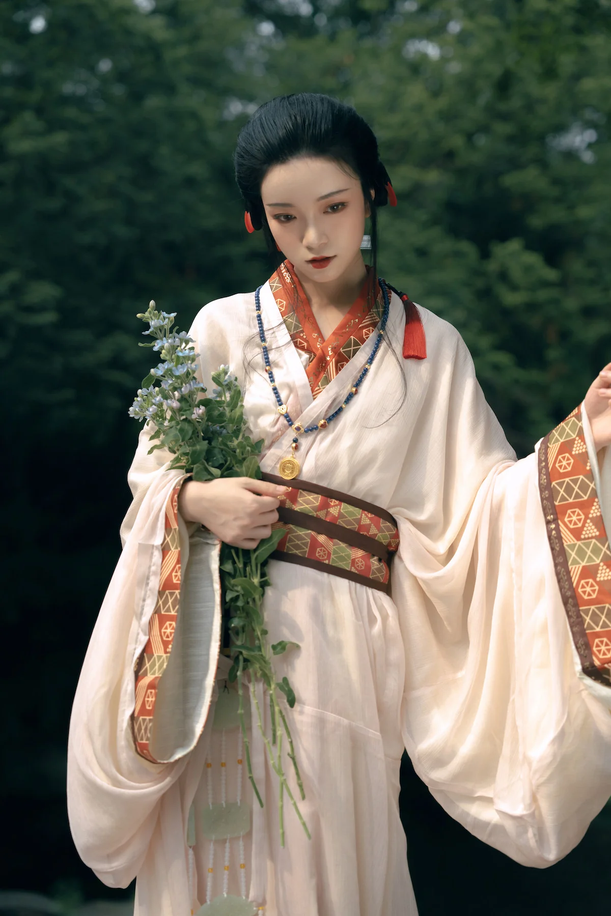 Tian Wen 天问 Asking the Heavens Modernized Warring States Zhiju Straight Hem Robe Set - Image 21